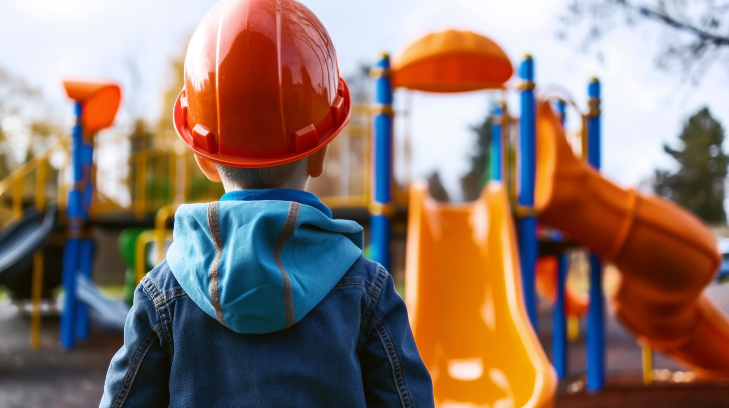 Regelmäßige Sichtprüfungen am Spielplatz
